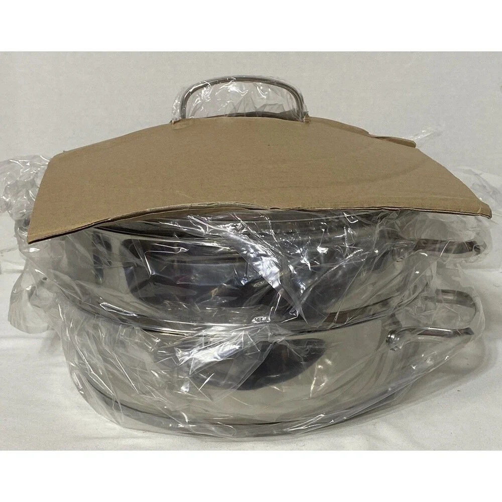 NuWave 31120 Ultimate Stainless Steel Cookware Set Induction Pot Steamer Fondue